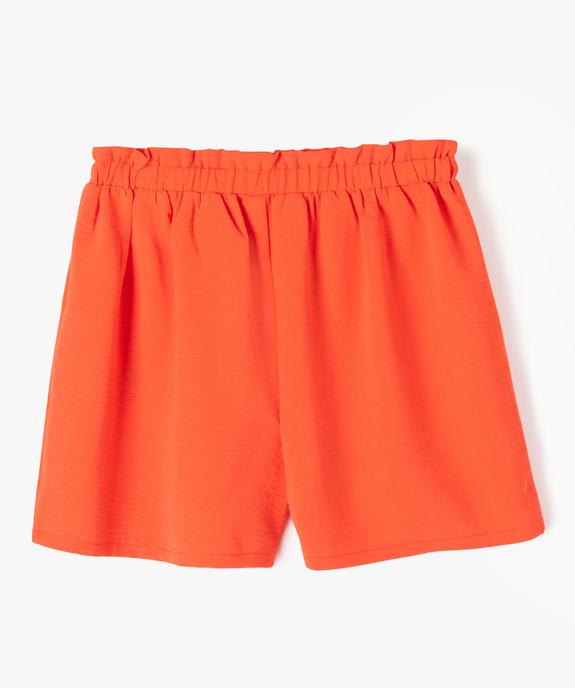 Short ample avec taille élastique fille vue3 - GEMO (ENFANT) - GEMO