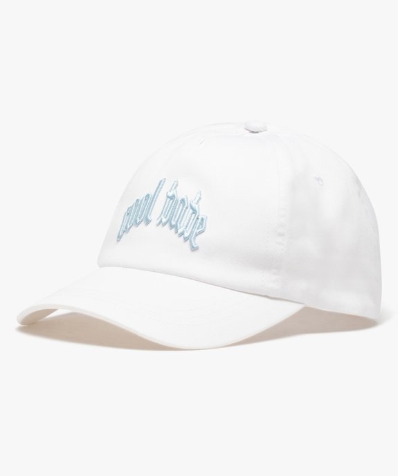 Casquette mixte avec inscription brodée sur l’avant  vue1 - GEMO (JUNIOR) - GEMO