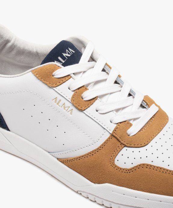 Baskets homme dessus en cuir style casual - Alma Planète vue7 - ALMA - GEMO