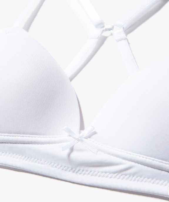 Soutien-gorge avec bonnets paddés et bretelles multipositions fille vue2 - GEMO (JUNIOR) - GEMO