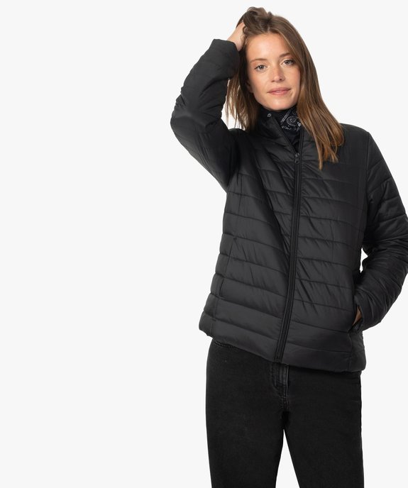 Blouson femme matelassé avec col montant vue1 - GEMO(FEMME PAP) - GEMO