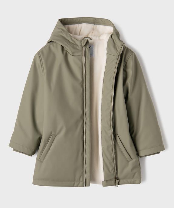 Manteau imperméable à capuche et doublure chaude garçon vue2 - GEMO 4G GARCON - GEMO