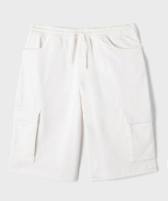 Bermuda cargo avec taille élastique homme vue1 - GEMO (HOMME) - GEMO