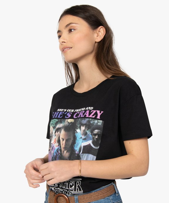 Tee-shirt femme avec motif photo – Stranger Things vue2 - STRANGER THINGS - GEMO