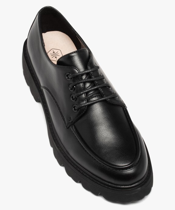 Derbies femme style rock à semelle épaisse et crantée vue5 - GEMO (CASUAL) - GEMO