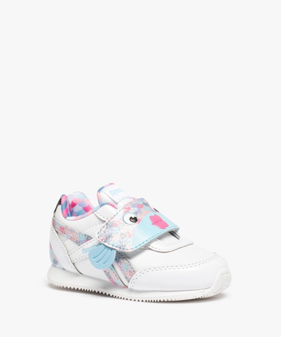 Baskets bébé à scratch Océans - Reebok Poisson arc-en-ciel vue2 - REEBOK - GEMO