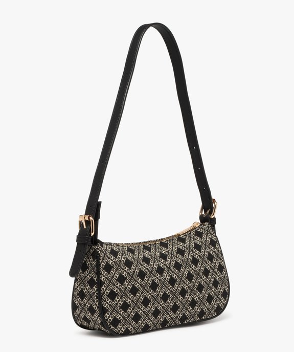 Sac rectangle en toile tissée à motifs femme vue2 - GEMO (ACCESS) - GEMO