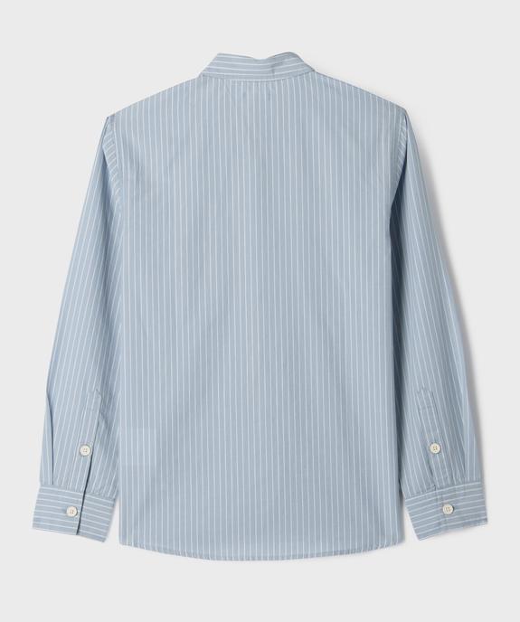 Chemise rayée en coton garçon vue3 - GEMO (JUNIOR) - GEMO