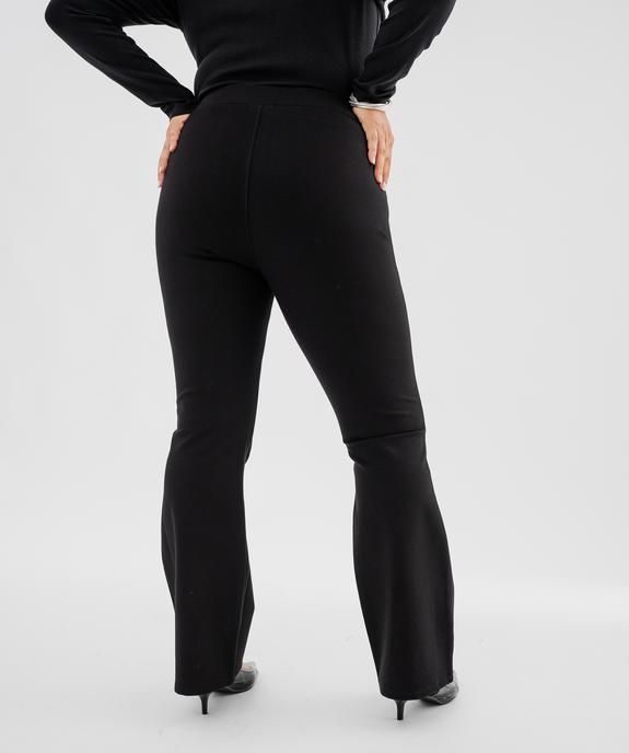 Pantalon en maille milano coupe flare femme grande taille vue3 - GEMO (G TAILLE) - GEMO