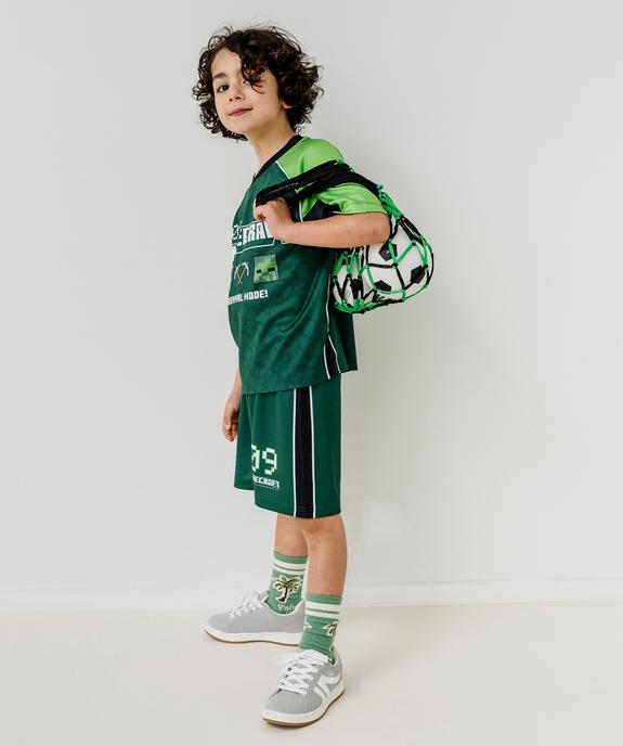 Bermuda de sport imprimé garçon - Minecraft vue5 - MINECRAFT - GEMO