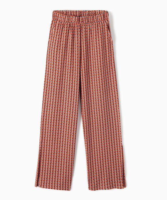 Pantalon fille en maille fluide texturée vue2 - GEMO (JUNIOR) - GEMO