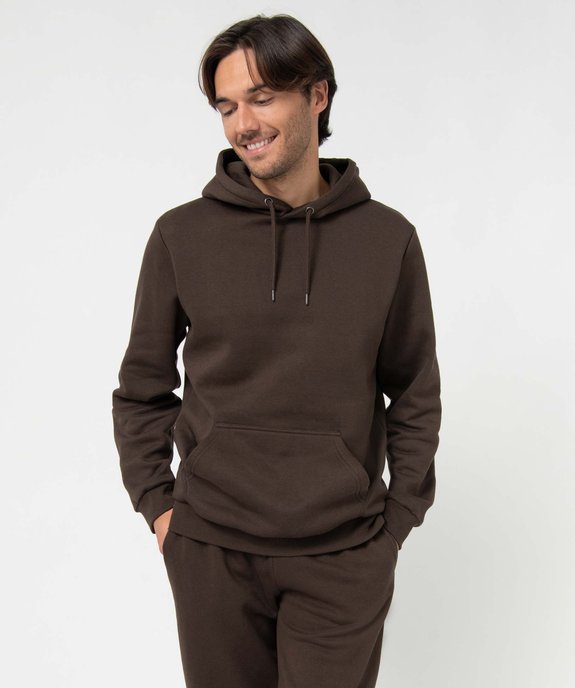 Sweat à capuche intérieur molletonné homme vue2 - GEMO 4G HOMME - GEMO