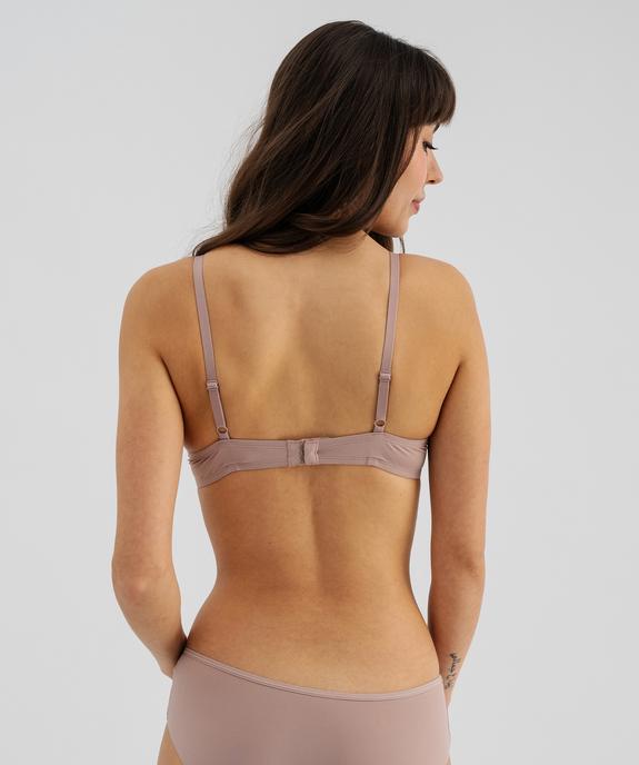 Soutien-gorge corbeille à armatures et bonnets moulés en microfibre vue2 - GEMO 4G FEMME - GEMO