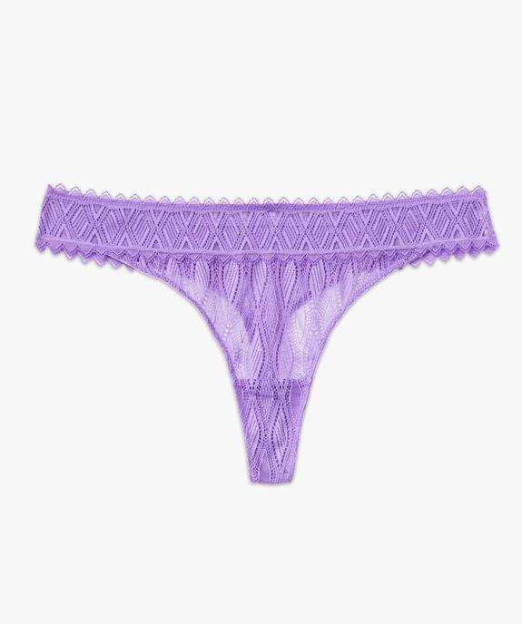 String en dentelle femme vue4 - GEMO(HOMWR FEM) - GEMO