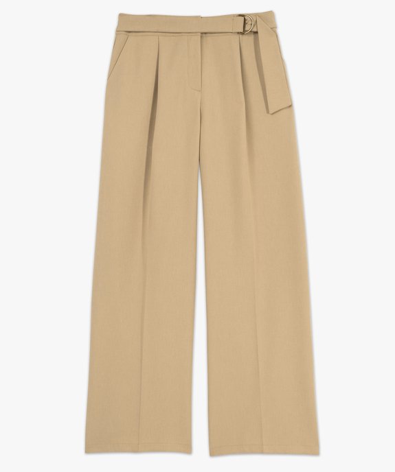 Pantalon large élégant à plis femme vue4 - GEMO(FEMME PAP) - GEMO