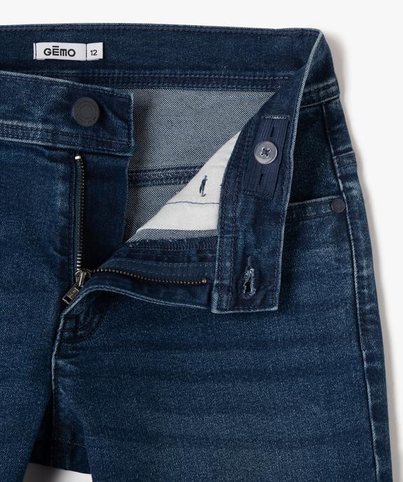 Bermuda en denim coupe slim garçon vue2 - GEMO (JUNIOR) - GEMO
