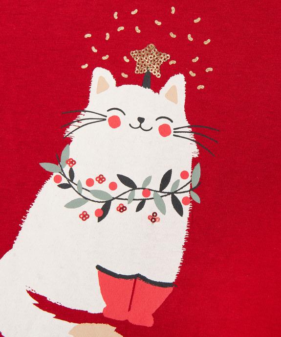 Tee-shirt manches longues à sequins brillants fille vue2 - GEMO 4G FILLE - GEMO