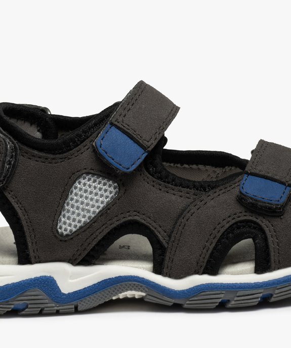 Sandales sport garçon multi-matières à brides scratch  vue6 - GEMO (ENFANT) - GEMO