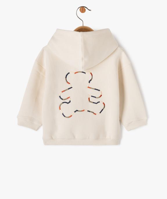 Sweat à capuche dos imprimé bébé garçon - LuluCastagnette vue3 - LULUCASTAGNETTE - GEMO