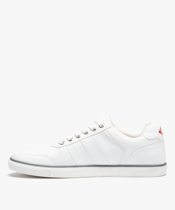 Baskets homme unies style rétro - Lee Cooper vue3 - LEE COOPER - GEMO