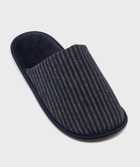 Chaussons mules à rayures homme vue5 - GEMO(HOMWR HOM) - GEMO
