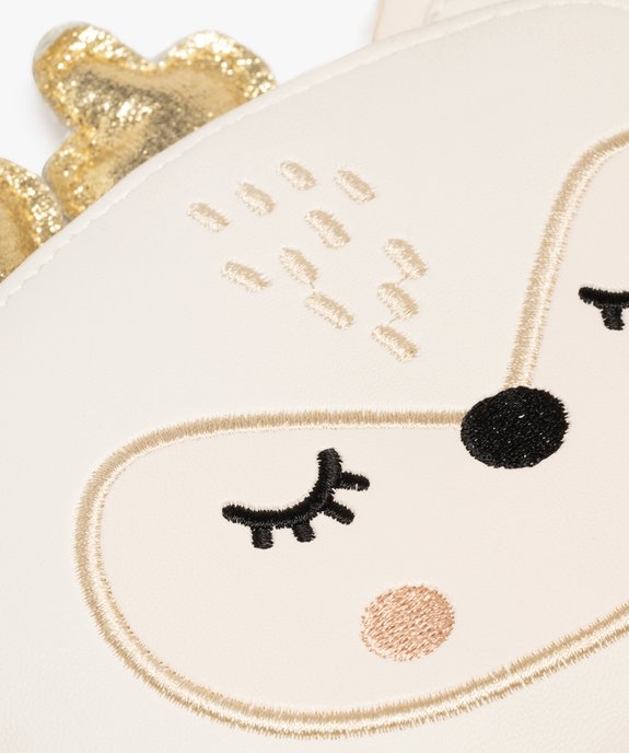Sac bandoulière compact à détails dorés fille vue3 - GEMO (ENFANT) - GEMO
