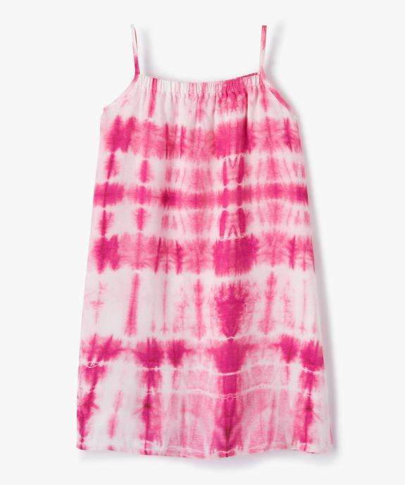 Robe fille à fines bretelles et imprimé tie-and-dye vue3 - GEMO (ENFANT) - GEMO