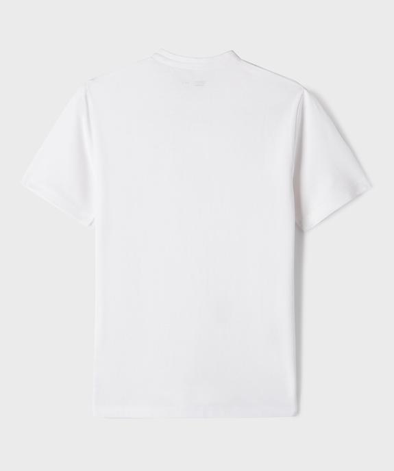 Polo manches courtes à col mao en maille piquée garçon vue3 - GEMO 4G GARCON - GEMO