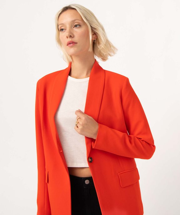 Veste de tailleur femme fermeture un bouton vue6 - GEMO(FEMME PAP) - GEMO