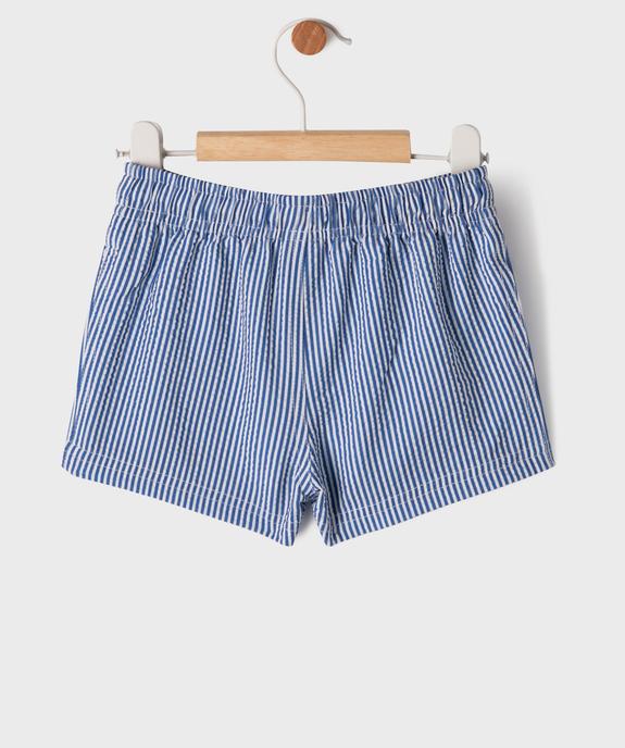 Short de bain à rayures anti UV bébé garçon - LuluCastagnette vue3 - LULU CASTAGNETTE GEMO FOR GOOD - GEMO