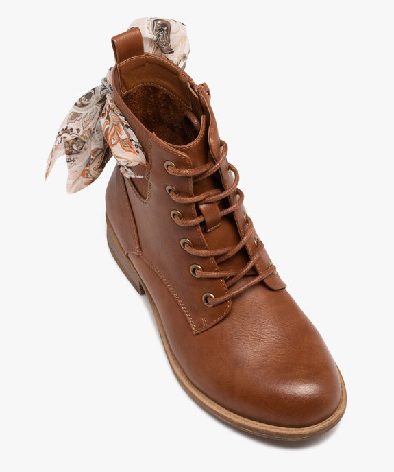 Boots à lacets et ruban en voile fille vue5 - GEMO (ENFANT) - GEMO