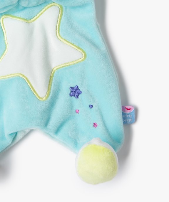 Doudou plat bébé phosphorescent avec tête de lapin – Sucre d’Orge vue2 - SUCRE D'ORGE - GEMO