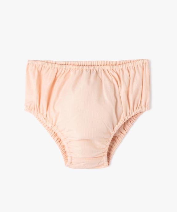 Ensemble 2 pièces robe de cérémonie et bloomer bébé fille vue2 - GEMO(BEBE DEBT) - GEMO