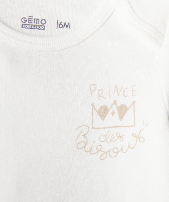 Bodies manches longues bébé  (lot de 3) vue7 - GEMO 4G BEBE - GEMO