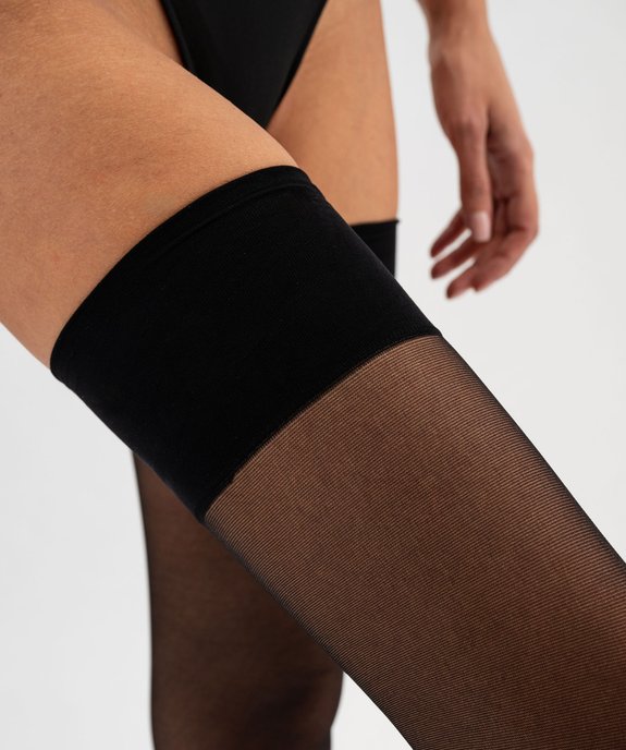 Bas classiques en voile transparent 20D femme vue2 - GEMO(HOMWR FEM) - GEMO