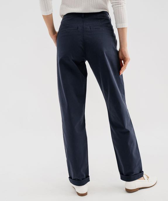 Pantalon chino coupe regular femme vue8 - GEMO(FEMME PAP) - GEMO