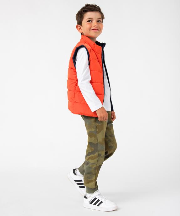 Doudoune garçon sans manches réversible et déperlante avec rembourrage en fibres recyclées vue6 - GEMO 4G GARCON - GEMO