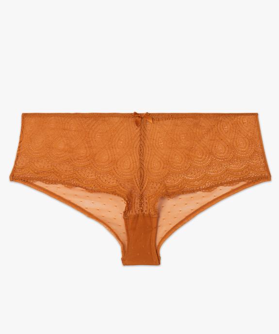 Shorty en dentelle et tulle femme grande taille vue4 - GEMO(HOMWR FEM) - GEMO