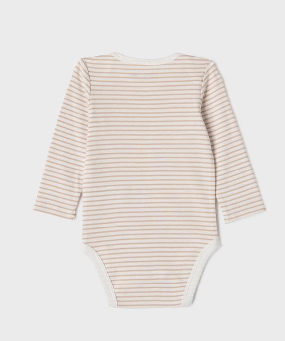 Bodies manches longues bébé  (lot de 3) vue9 - GEMO 4G BEBE - GEMO