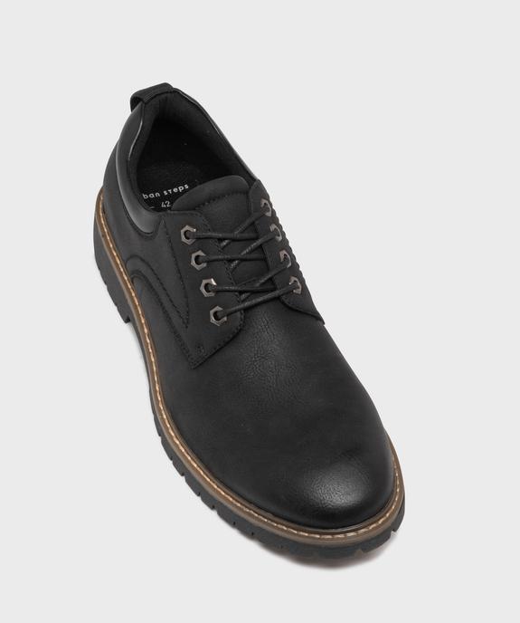 Derbies casual à semelle crantée homme vue6 - URBAN STEPS - GEMO