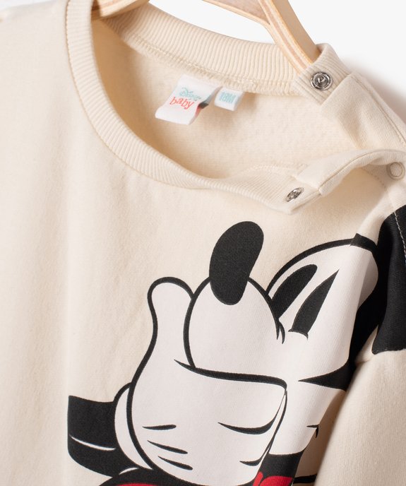 Sweat fin en molleton doux imprimé Mickey bébé garçon - Disney vue2 - DISNEY BABY - GEMO