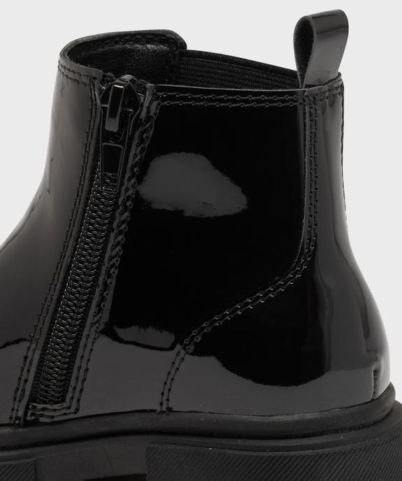 Boots Chelsea vernies à imprimé animal fille vue6 - LOVELY WINGS GEMO FOR GOOD - GEMO