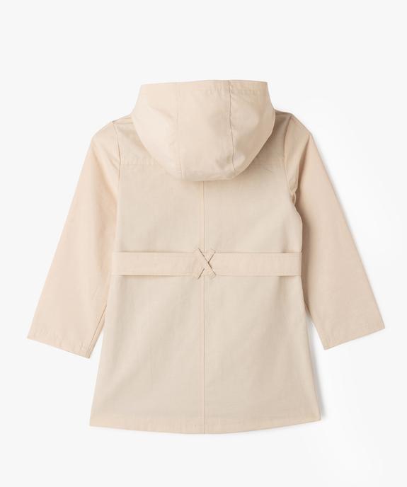 Trench imperméable à capuche fille - LuluCastagnette vue6 - LULUCASTAGNETTE - GEMO