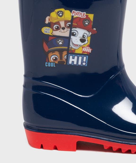 Bottes de pluie à motifs chiens garçon - La Pat Patrouille vue6 - PAT PATROUILLE - GEMO