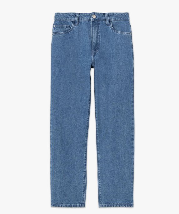 Jean femme coupe Straight taille haute vue4 - GEMO 4G FEMME - GEMO