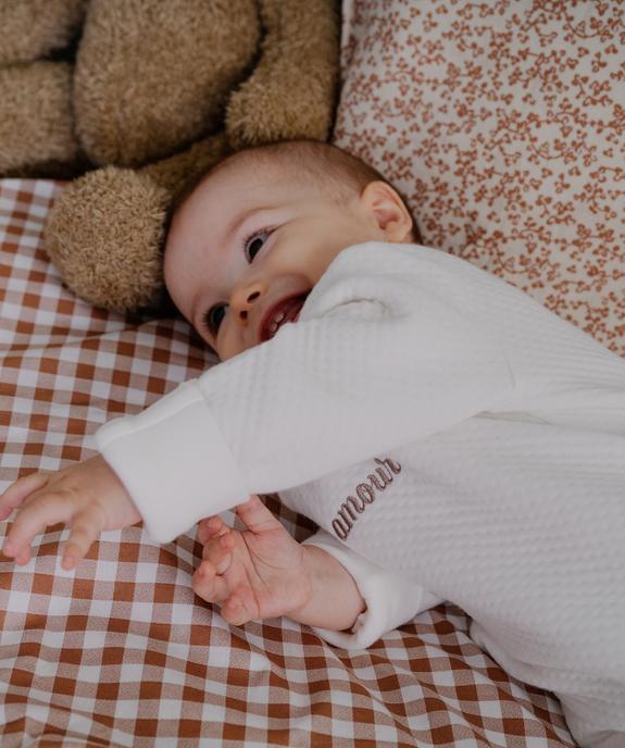 Pyjama dors-bien en jersey épais avec moufles intégrées bébé vue1 - GEMO(BB COUCHE) - GEMO