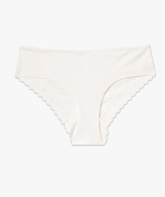 Shorty en microfibre et dentelle femme vue4 - GEMO(HOMWR FEM) - GEMO
