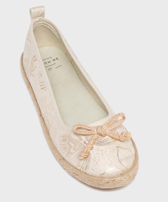 Ballerines en toile à motifs pailletés femme - Follow Me vue5 - FOLLOW ME - GEMO