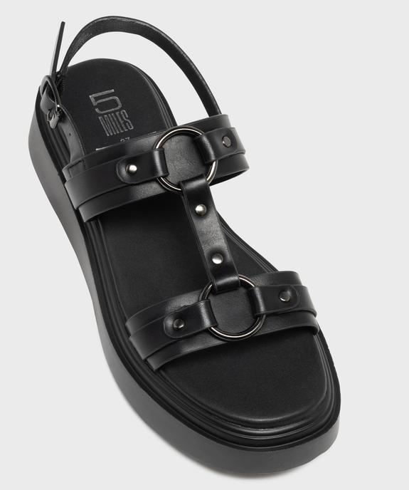 Sandales à brides sur semelle plateforme femme - 5 Miles vue5 - 5 MILES - GEMO