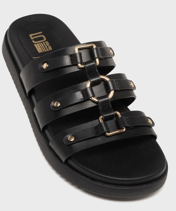 Mules à épaisse semelle inspiration spartiates femme - 5 Miles vue5 - 5 MILES - GEMO